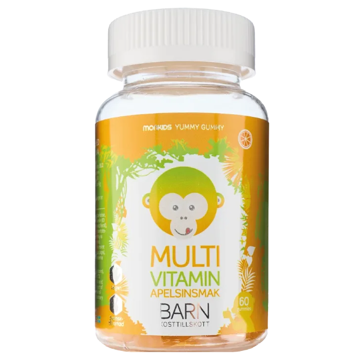 Monkids Multivitamin Barn Apelsin 60 st Monkids