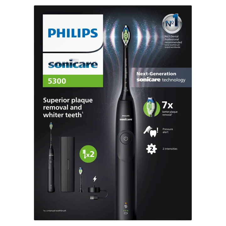 Philips Sonicare 5300 Series Electric Toothbrush Black Philips
