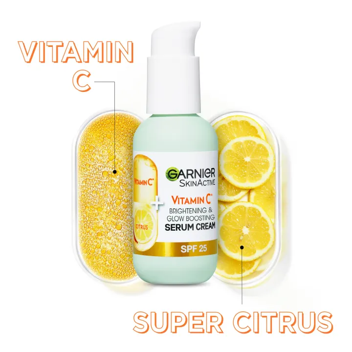Garnier SkinActive Vitamin C 2-In-1 Brightening Serum Cream 50 ml Garnier