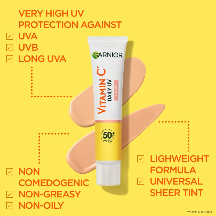 Garnier SkinActive Vitamin C Sheer Glow UV Fluid For Dull Skin 40 ml Garnier