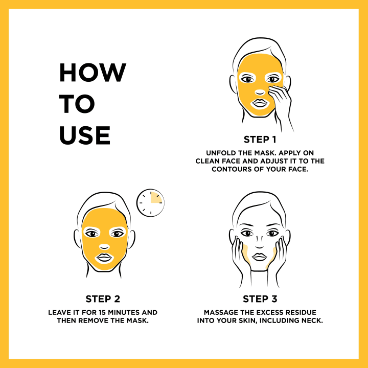 Garnier SkinActive Vitamin C Sheet Mask Super Hydrating + Brightening 28 g Garnier