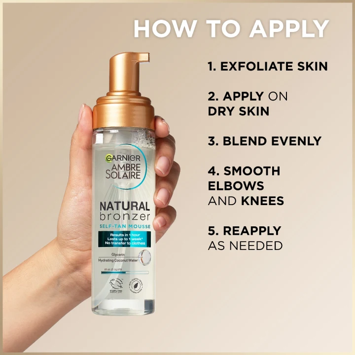 Garnier Ambre Solaire Natural Bronzer  Self-Tan Mousse 200 ml Garnier