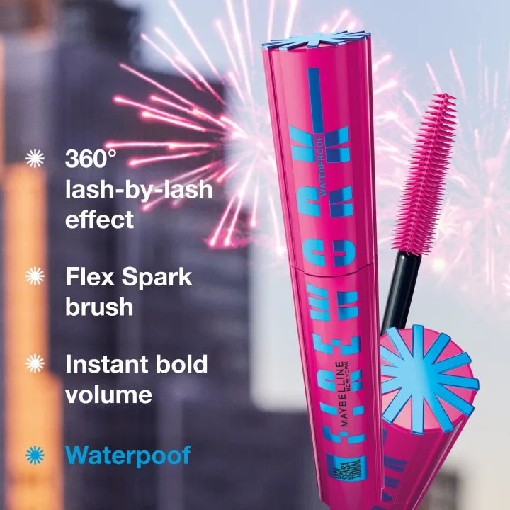 Maybelline New York Lash Sensational Firework Waterproof Mascara Very Black 8,8 ml Maybelline New York