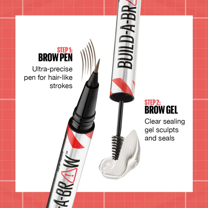Maybelline New York Build-A-Brow Pen 0,4 ml 262 Black Brown Maybelline New York