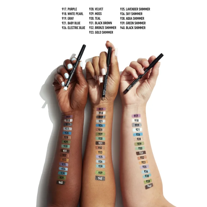 NYX Professional Makeup Slim Eye Pencil 1 g 901 Black NYX Professional Makeup