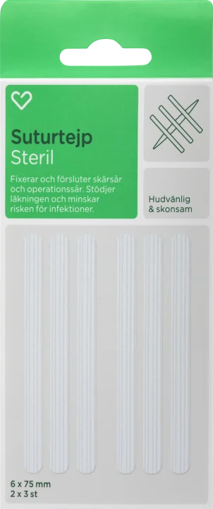 Hjärtats Suturtejp 6st Hjärtats