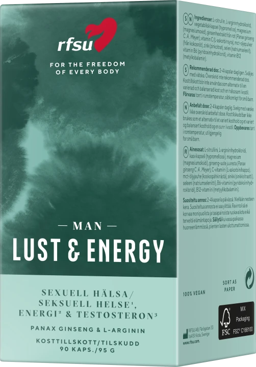 RFSU Lust & Energy Man 90 kapslar Rfsu
