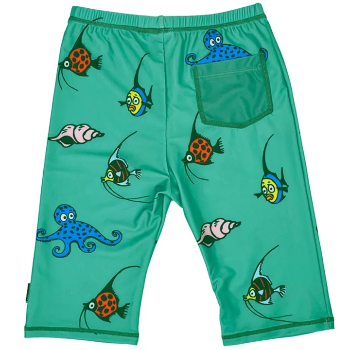 Swimpy UV-shorts Pippi Söderhavet Grön 98-104 Swimpy