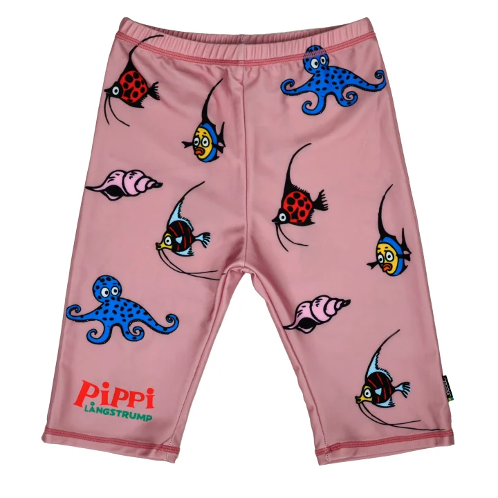 Swimpy UV-shorts Pippi Söderhavet Rosa  98-104 Swimpy