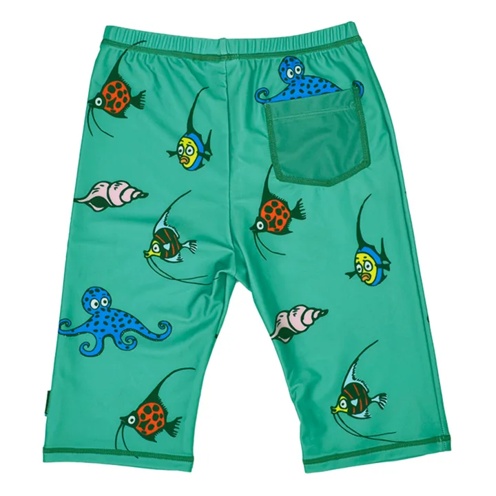Swimpy UV-shorts Pippi Söderhavet Grön 110-116 Swimpy