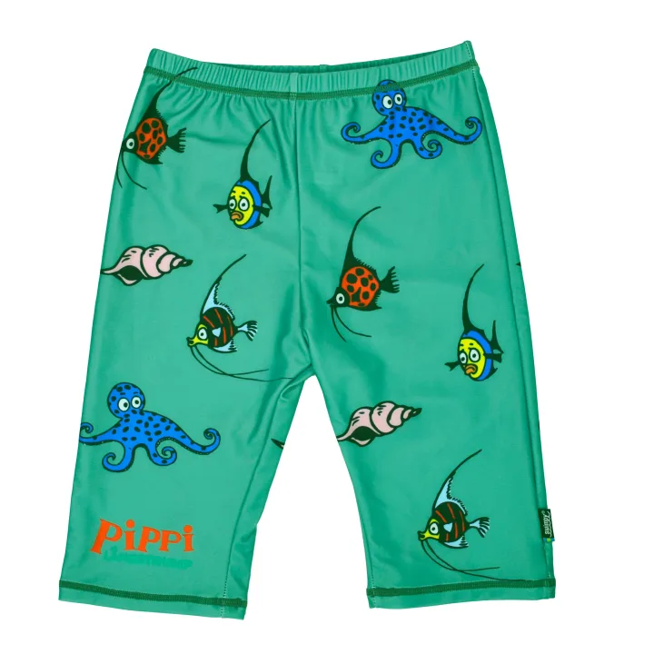 Swimpy UV-shorts Pippi Söderhavet Grön 110-116 Swimpy