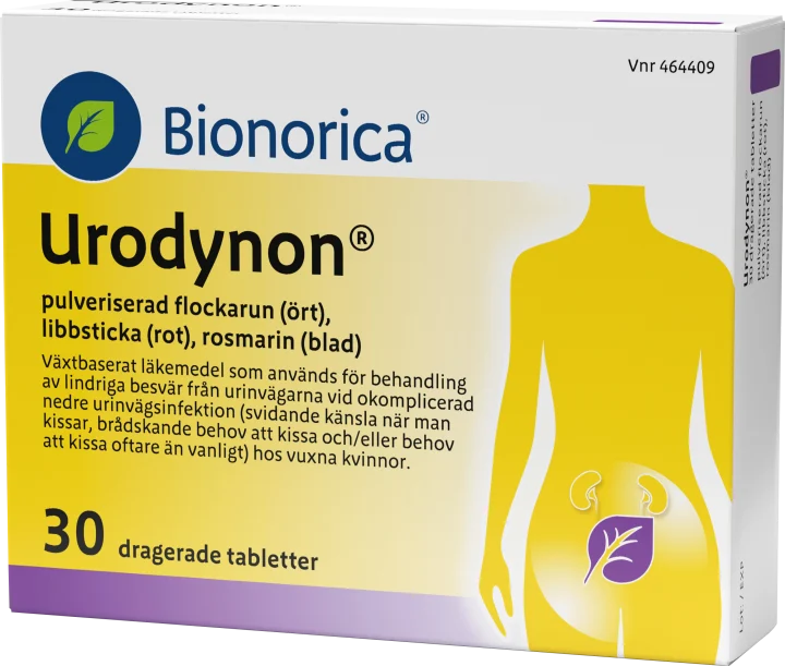 Urodynon Dragerad Tablett 30 st URODYNON, Bionorica