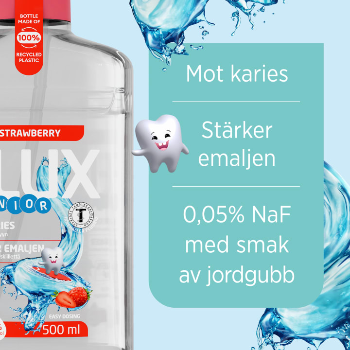 Flux Junior jordgubb 500 ml Flux