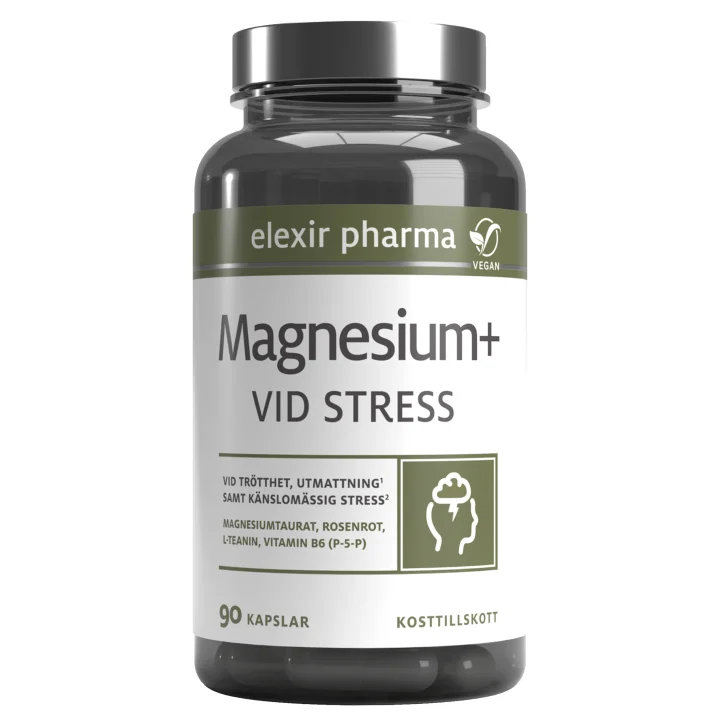 Elexir Magnesium+ Vid stresss 90 kapslar Elexir Pharma