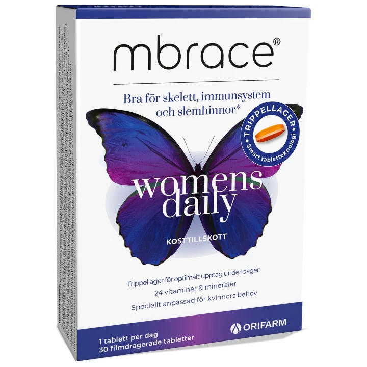 Mbrace Womens Daily 30 tabletter Mbrace