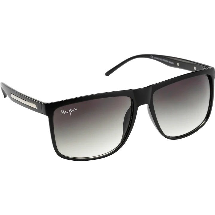 Haga Eyewear Boston Matt Black Green Gradient lens Haga Optik