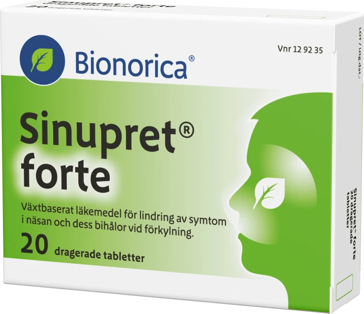 Sinupret forte dragerad tablett 20 st Bionorica, Sinupret