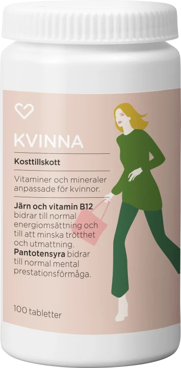 Hjärtats Multivitamin Kvinna Tablett 100st Hjärtats
