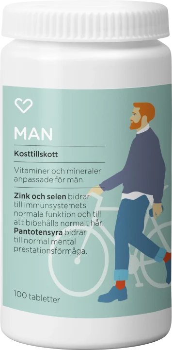 Hjärtats Multivitamin Man Tablett 100st Hjärtats
