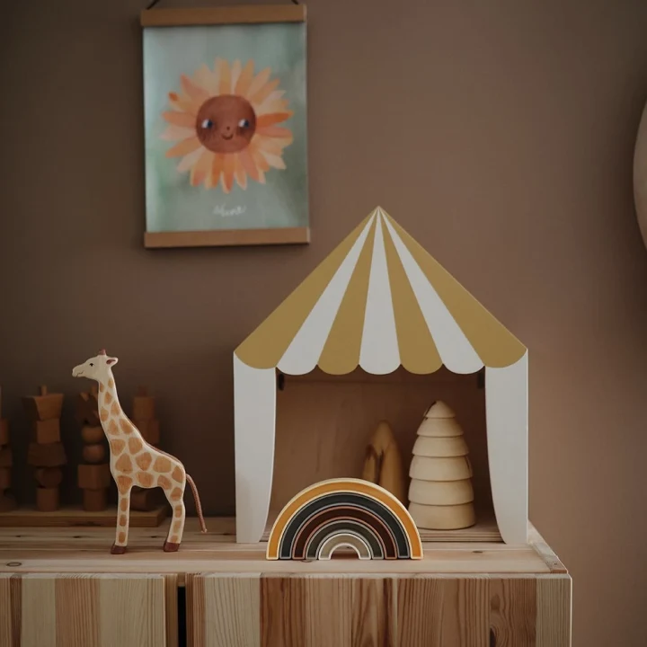 Mushie Rainbow Sol Stacking Toy Mushie