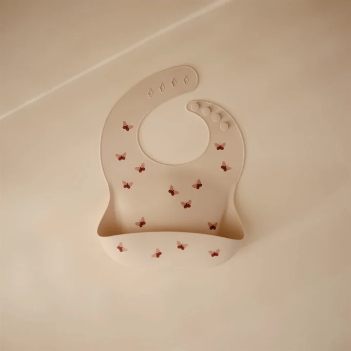 Mushie Silicone Bib Butterflies Mushie