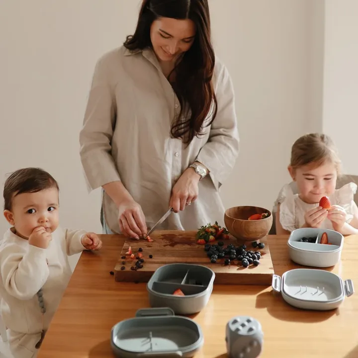 Mushie Lunchbox Sage Mushie