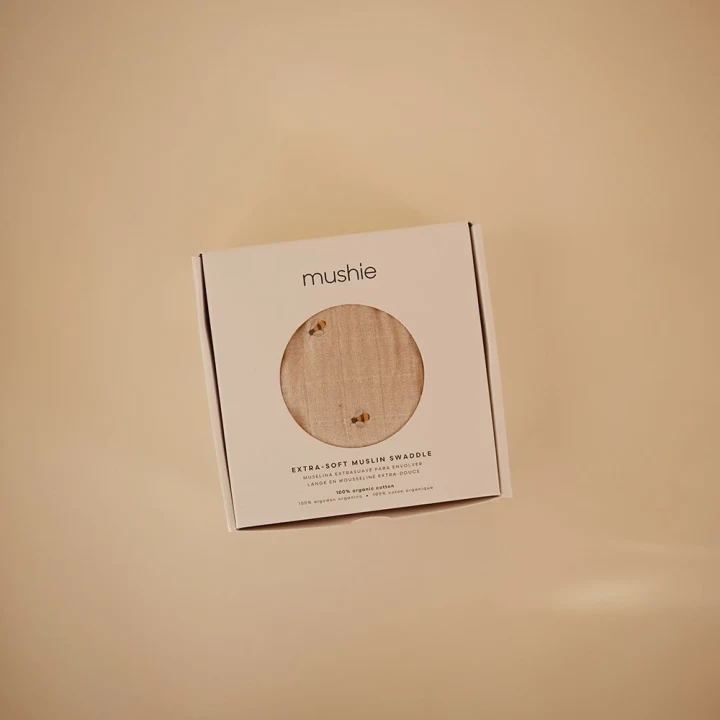 Mushie Muslin Swaddle Bees Mushie