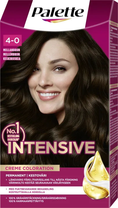 Palette Intensive Creme Coloration 4-0 Mellanbrun Palette