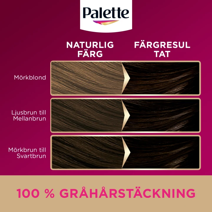 Palette Intensive Creme Coloration 4-0 Mellanbrun Palette