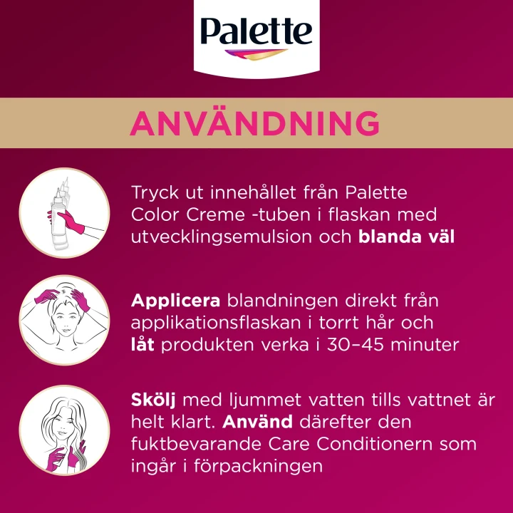 Palette Intensive Creme Coloration 4-0 Mellanbrun Palette