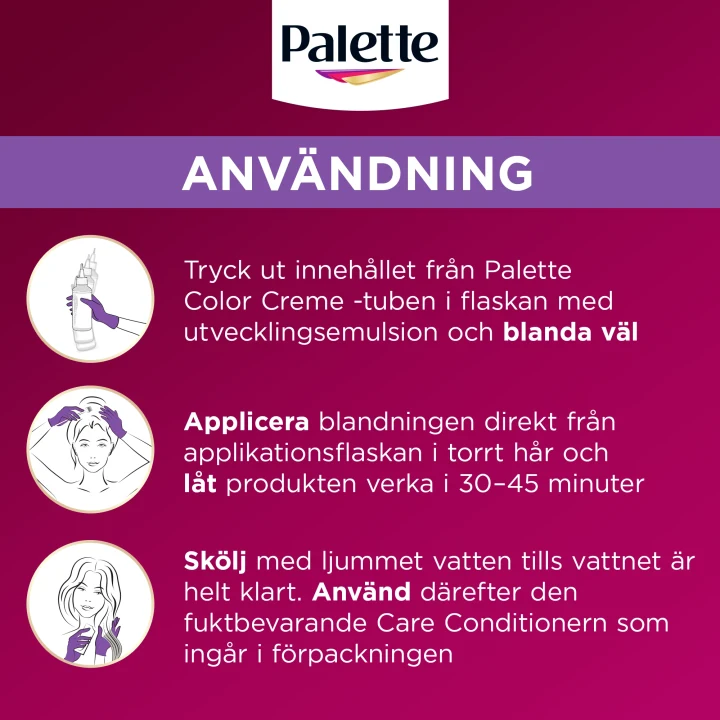 Palette Intensive Creme Coloration 5-11 Ljus Askbrun Palette