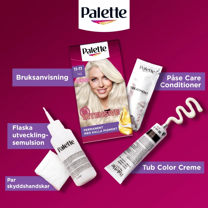 Palette Intensive Creme Coloration 11-11 Ultra Titaniumblond Palette