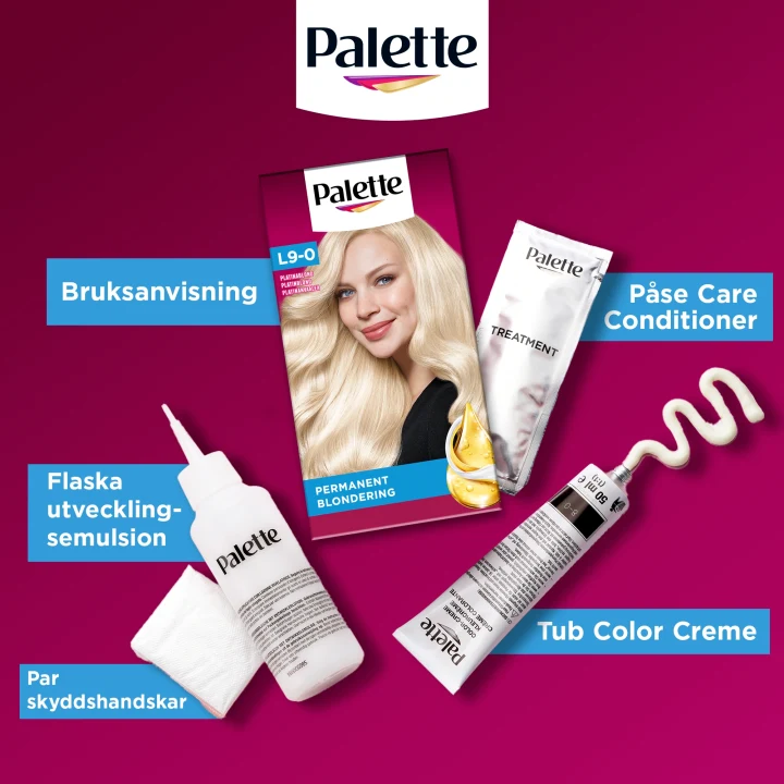 Palette Intensive Creme Coloration L9-0 Platinablond Palette