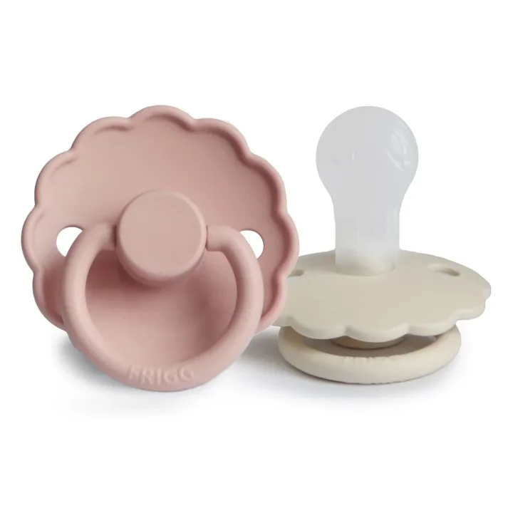FRIGG Daisy Silicone 2-Pack Blush/Cream Size 1 FRIGG