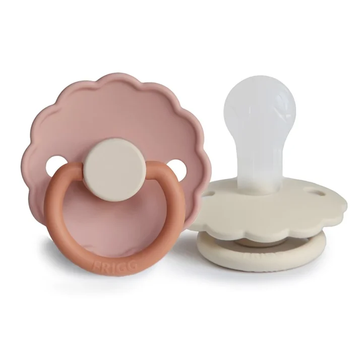 FRIGG Daisy Silicone 2-Pack Biscuit/Cream Size 1 FRIGG