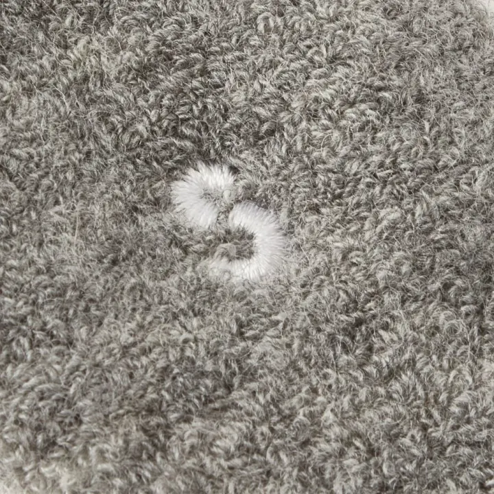 STUCKIES Teddy Strumpor i Ullmix (Anti-slip) Ash 1-pack Small 0-2 år STUCKIES