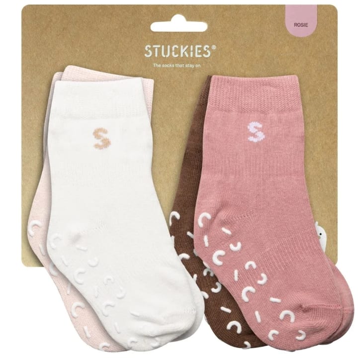 STUCKIES Strumpor i bomull Rosie 4-pack 22/24 STUCKIES
