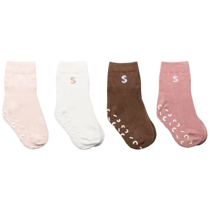 STUCKIES Strumpor i bomull Rosie 4-pack 19/21 STUCKIES