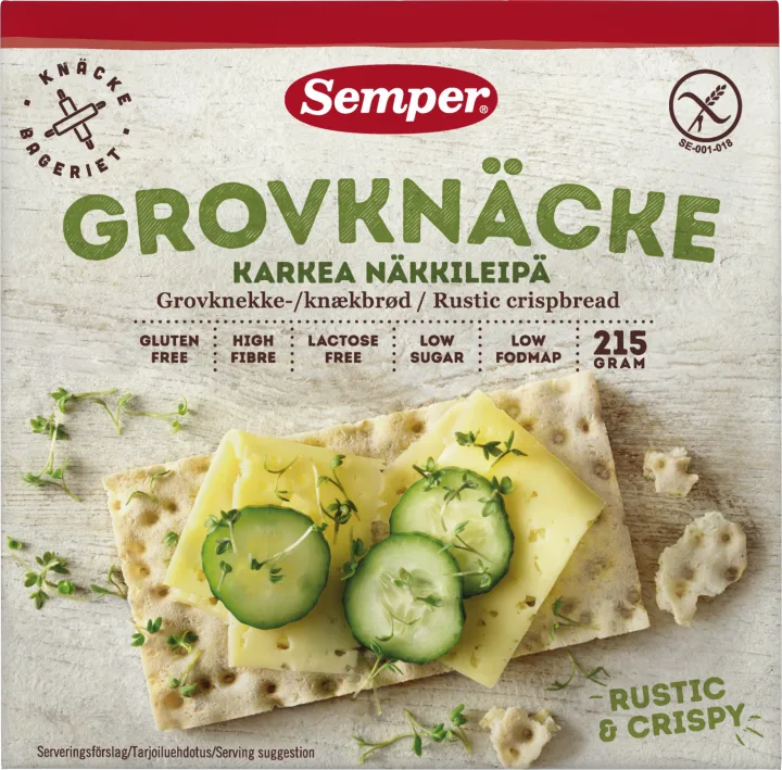 Semper Grovknäcke Glutenfritt 215 g Semper