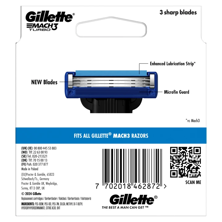 Gillette Mach3 Turbo 6 st Gillette