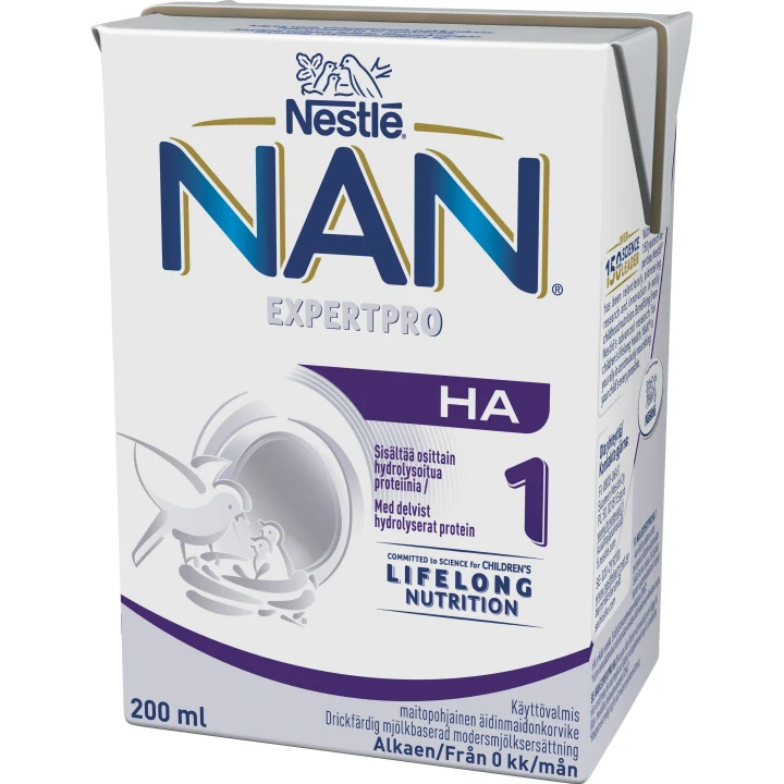 NAN Expertpro H.A. 1 Drickfärdig Modersmjölkersättning 12 x 200 ml Nan