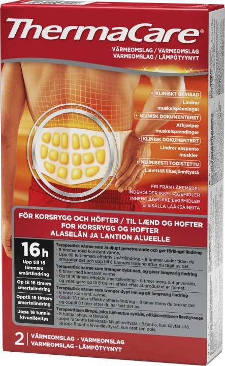 ThermaCare Nedre Rygg & Höft 2  st Thermacare