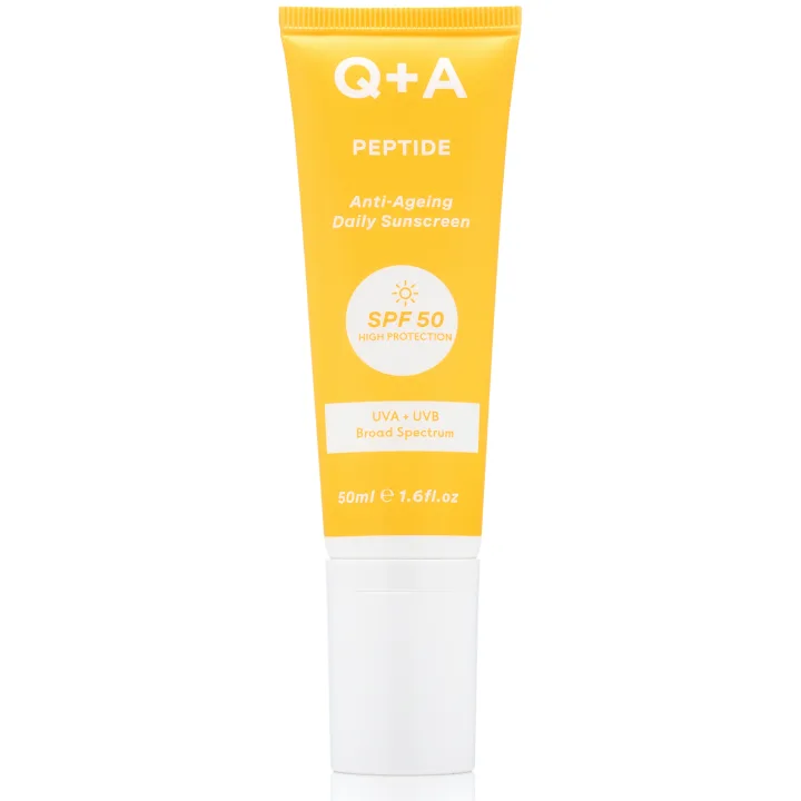 Q+A Peptide Sunscreen SPF 50, 50 ml Q+A