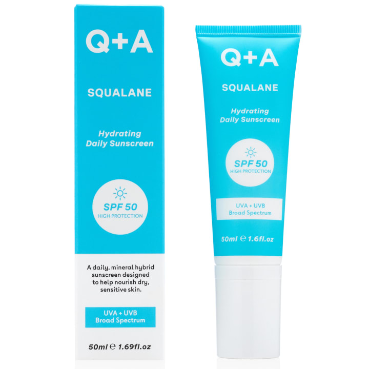 Q+A Squalane Sunscreen SPF 50, 50 ml Q+A