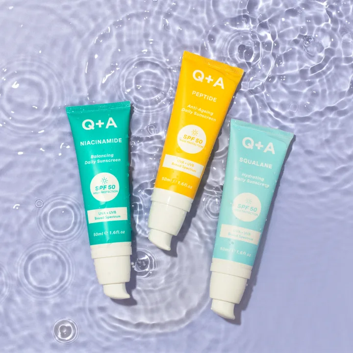 Q+A Niacinamide Balancing Daily Sunscreen SPF 50, 50 ml Q+A