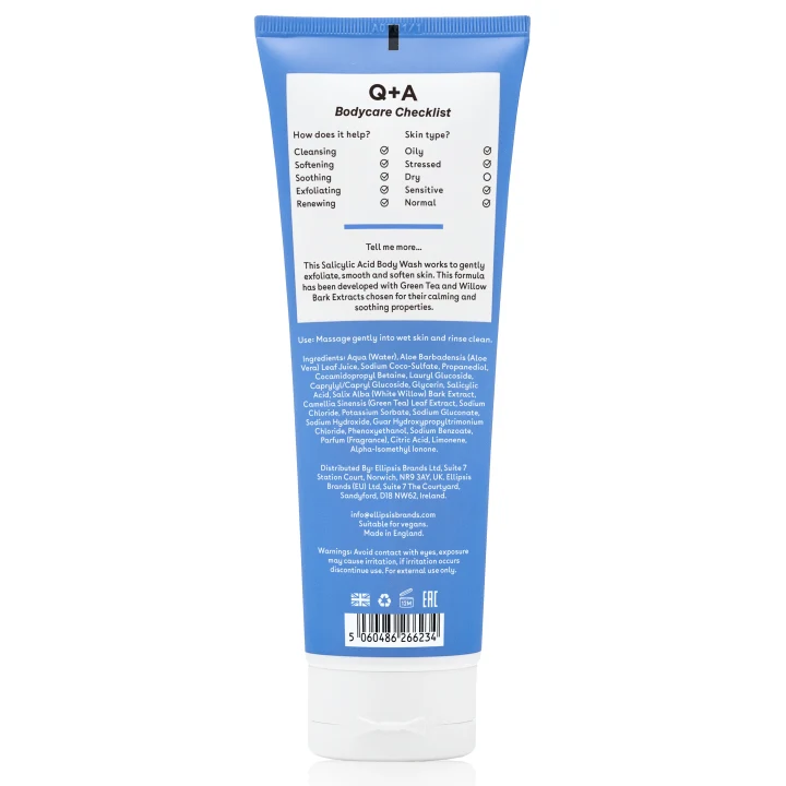 Q+A Salicylic Acid Body Wash 250 ml Q+A