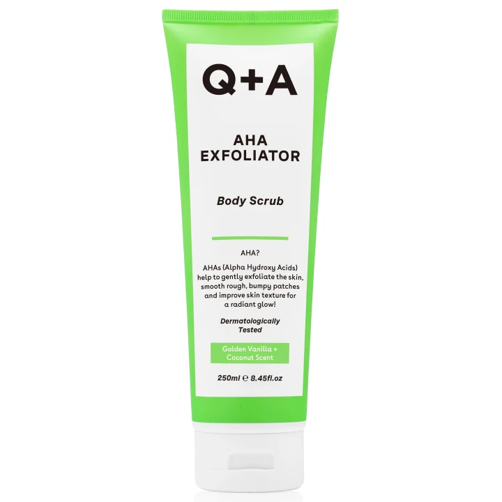 Q+A AHA Exfoliator Body Scrub 250 ml Q+A
