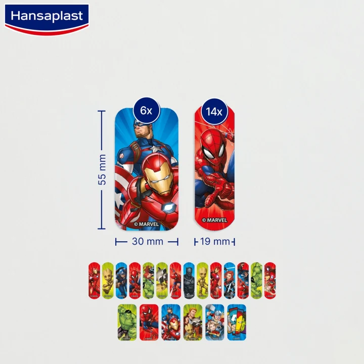 Hansaplast Marvel Kids 20 Strips Hansaplast