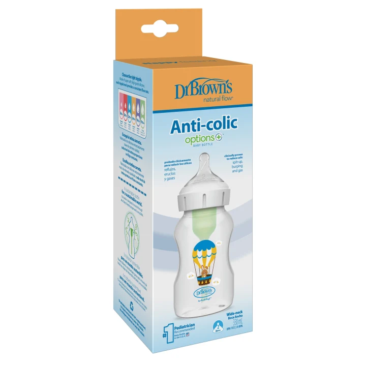 Dr Brown's  Options+ Nappflaska Balloon Bred Hals 330 ml Dr Browns