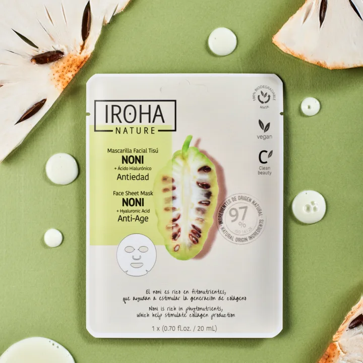 Iroha Nature Anti-Age Noni Face Sheet Mask 20 ml Iroha Nature